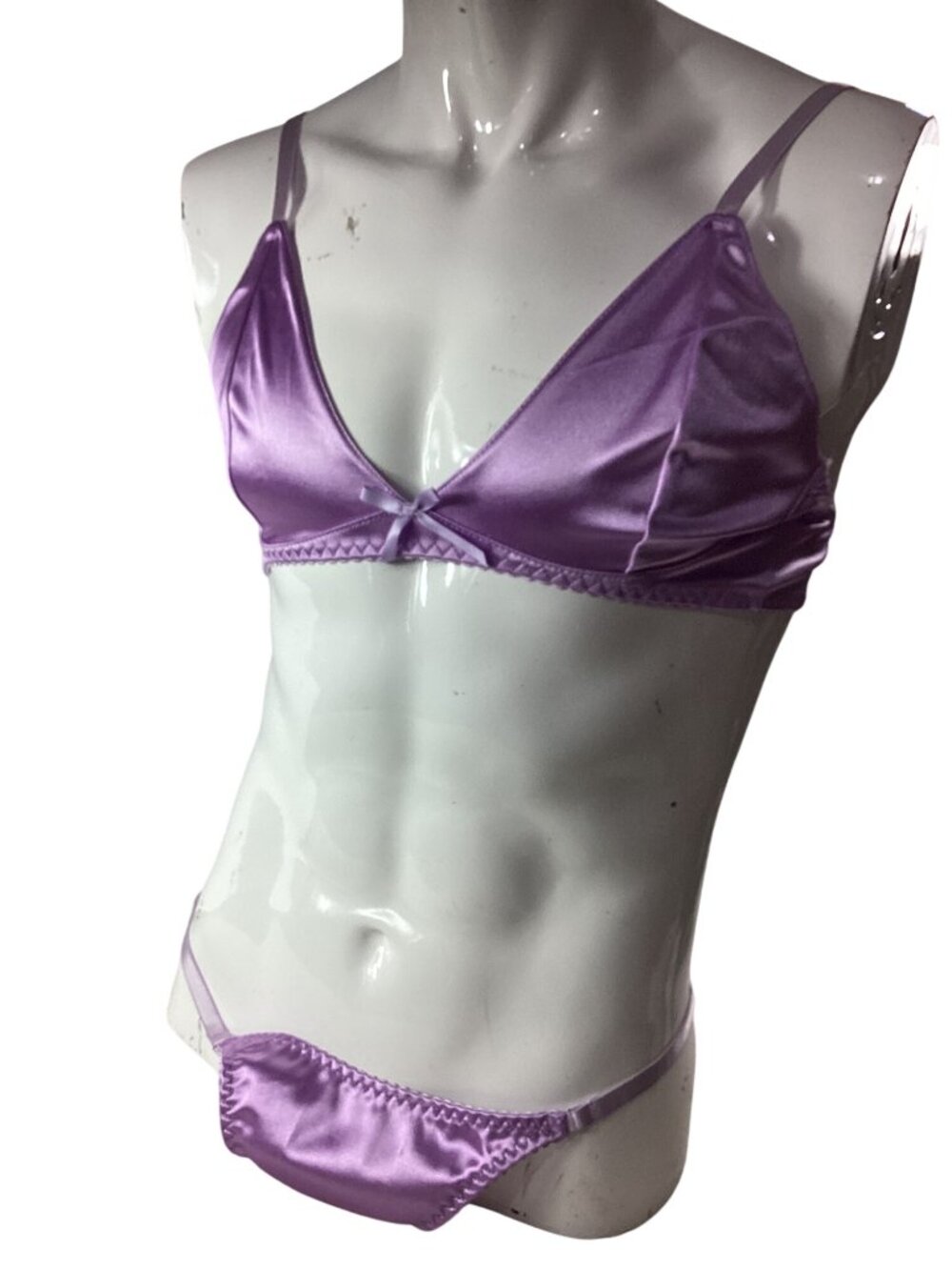 Purple 2 pc Bra Panty Set*XL*NIP*Cheeky*Cosplay*Femboy*Sissy*Halloween*Lingerie